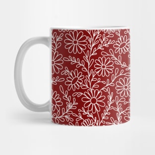 Chamomile Neck Gator Red Chamomiles Mug